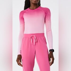 Limited Edition Figs F’ing Pink Salta Seamless Longsleeve Underscrub Size Small